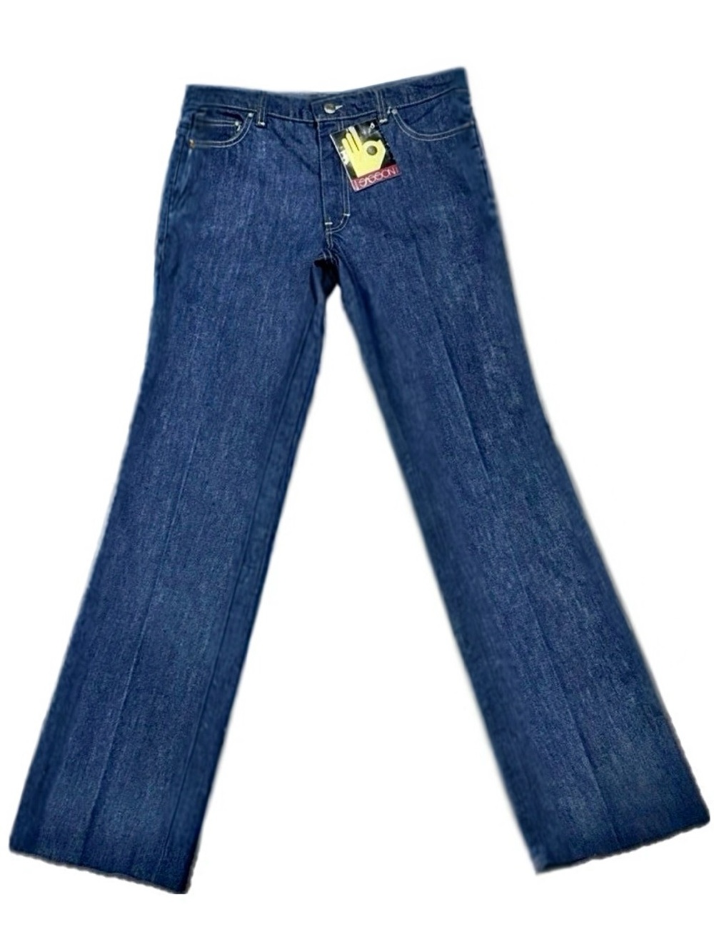 🛼 SASSON Vintage 1970s DEADSTOCK OK Hand‎ Logo Jeans w/ Tags | USA Made | Sz 32